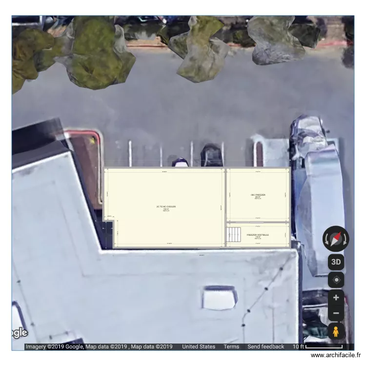 CRB Google Earth. Floor plan with 
