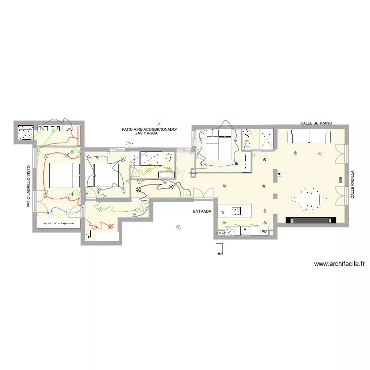 iluminaci&oacute;n final paDILA. Floor plan with 