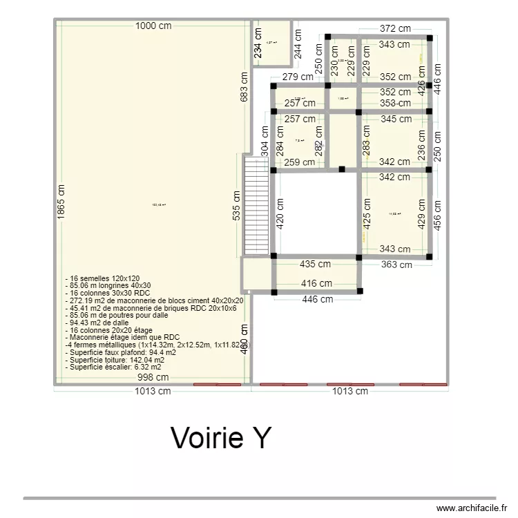 vue en plan Callixte Nyabugete IV disposition des longrines. Floor plan with vue en plan Callixte Nyabugete IV disposition des longrines. Floor plan with