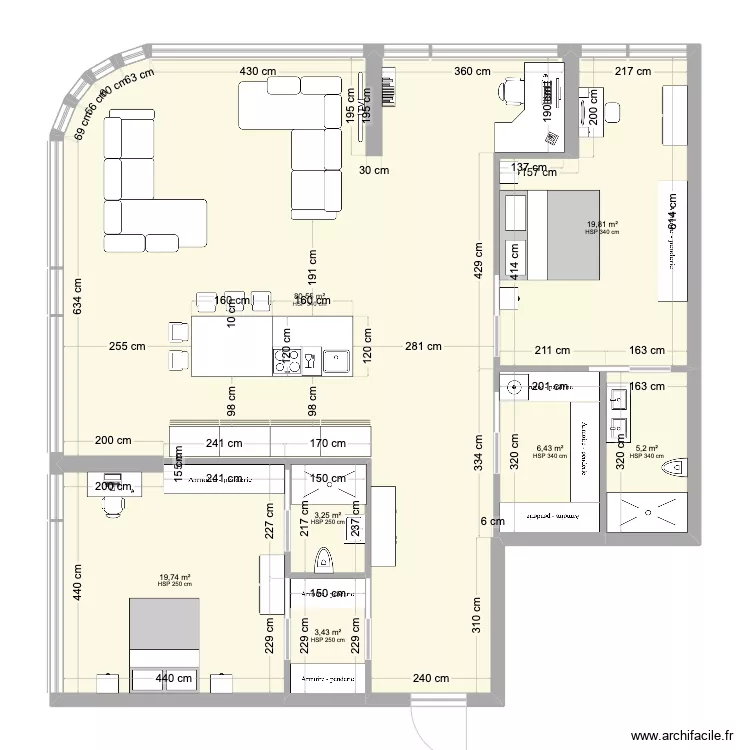 Hyde plan. Floor plan with 