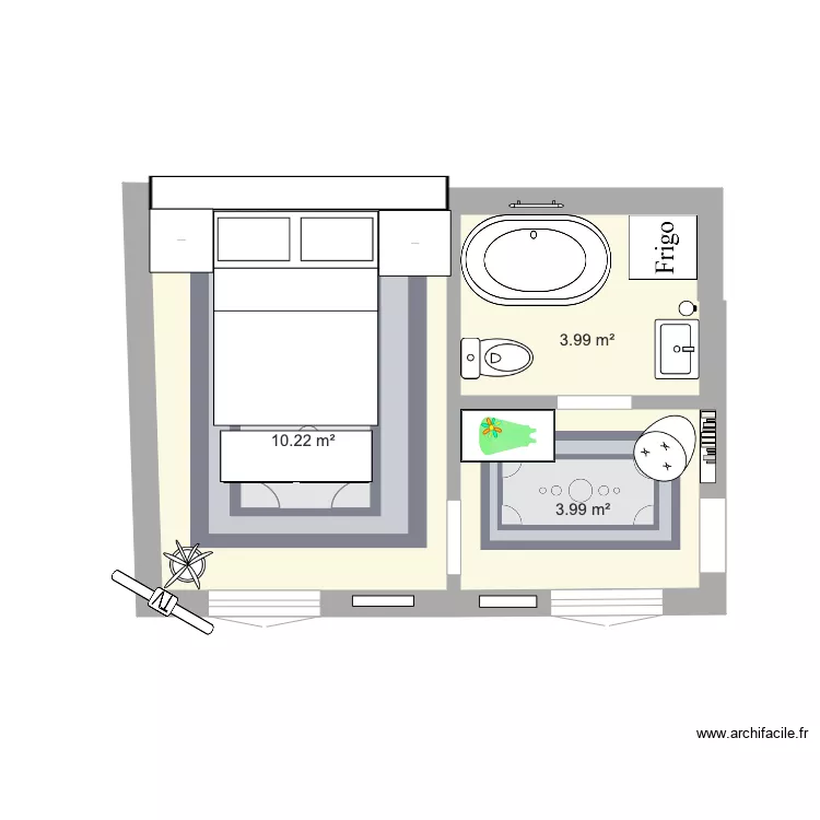 Option 1. Floor plan with 