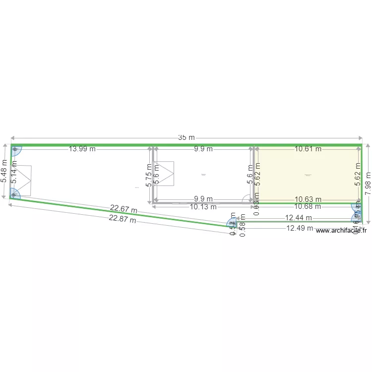 Granja 1306. Floor plan with 