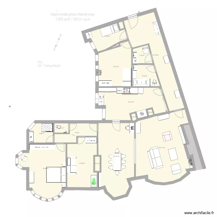 FitzJames 22. Floor plan with FitzJames 22. Floor plan with
