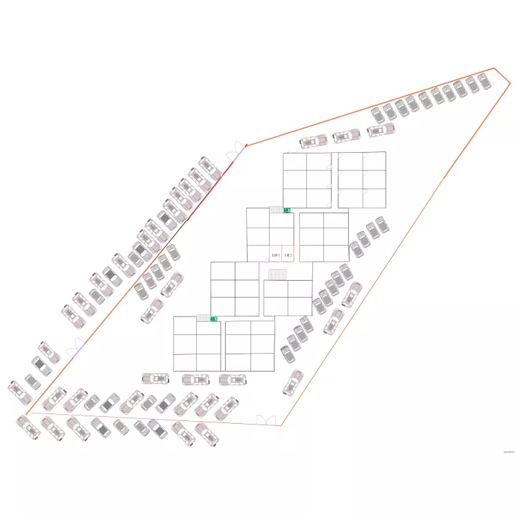 immeuble v2. Floor plan with 