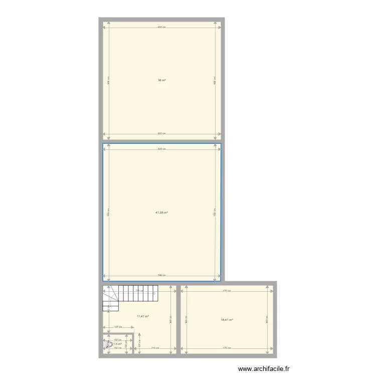 BJORN BARJAC VERDIEPING. Floor plan with 