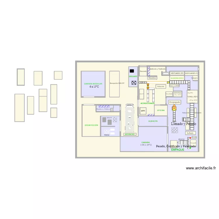 Danper. Floor plan with 