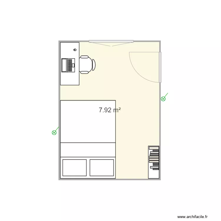 Chambre Madrid. Floor plan with 