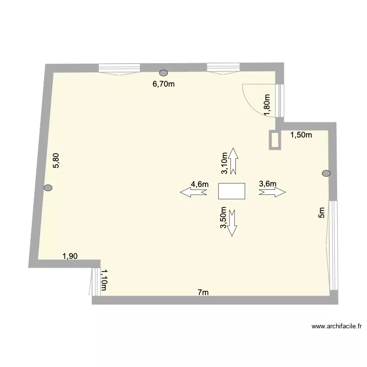 general ora estado demolici&oacute;n. Floor plan with 