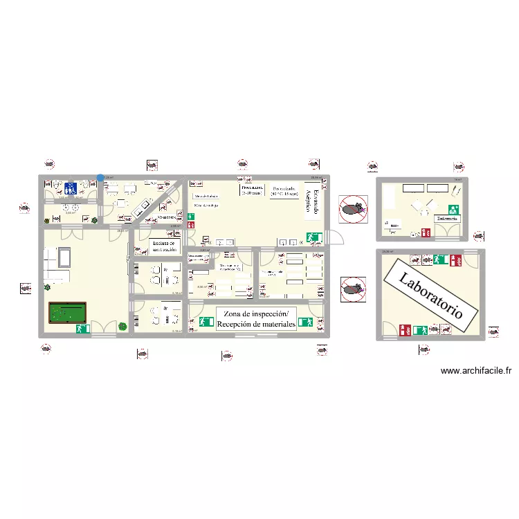 INOCUIDAD. Floor plan with 