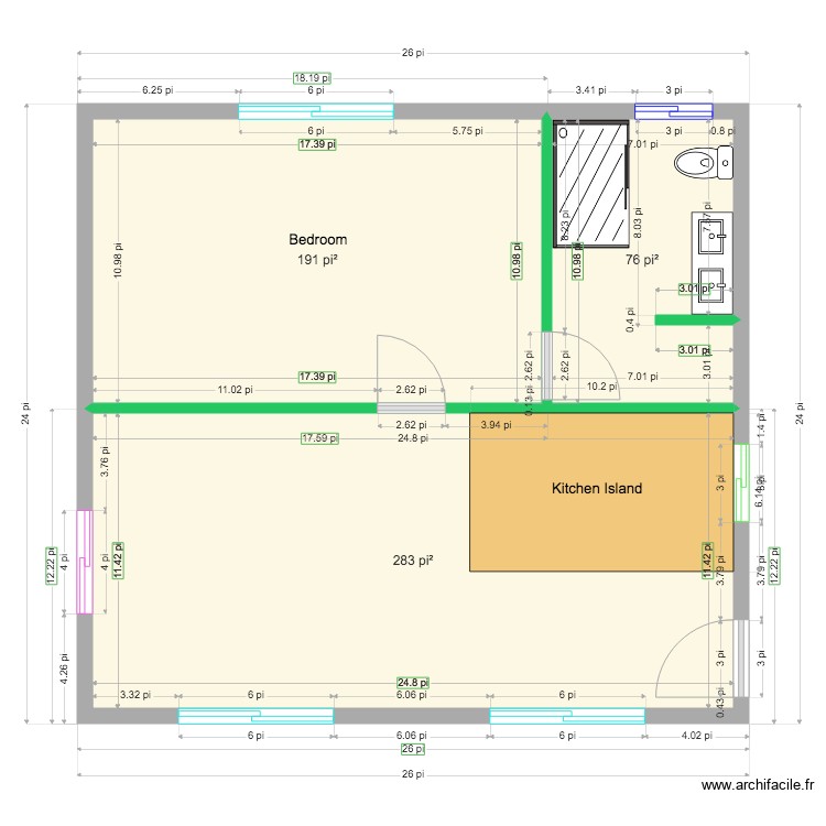 Petite Maison Pender 2426. Floor plan with 0 room and 0 m2 Petite Maison Pender 2426. Floor plan with 0 room and 0 m2