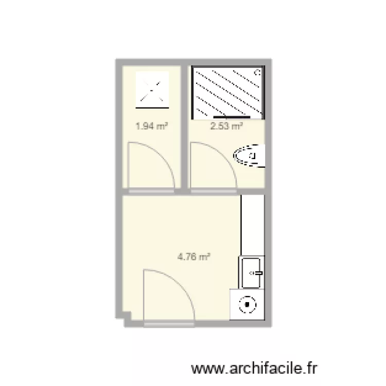 salle de bin bouhabila. Floor plan with 