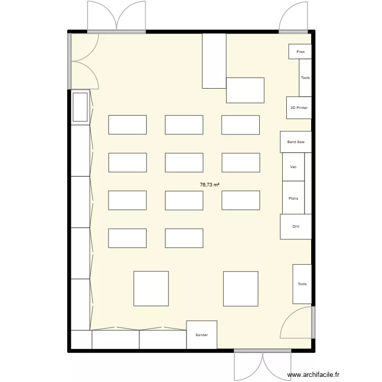 STK - 802. Floor plan with 1  and 77 m²