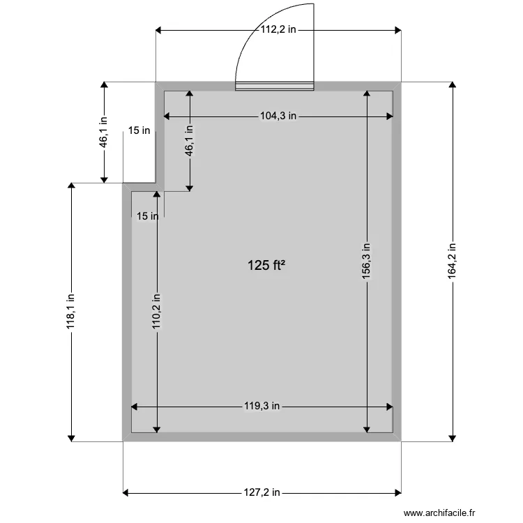 Bras 310. Floor plan with 
