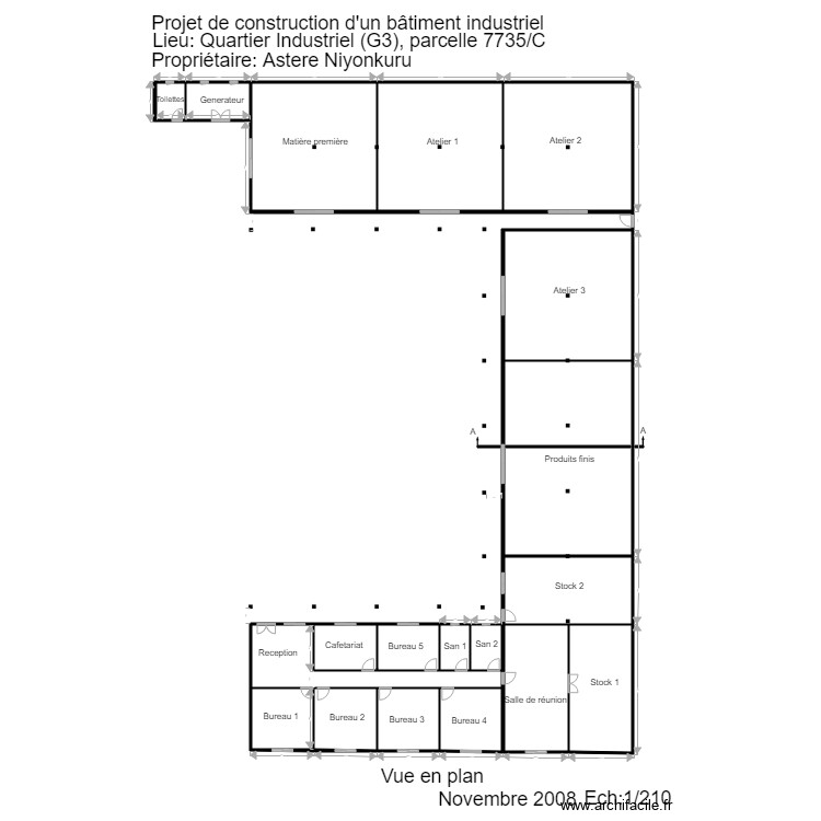 Vue en plan A4. Floor plan with 0 room and 0 m2