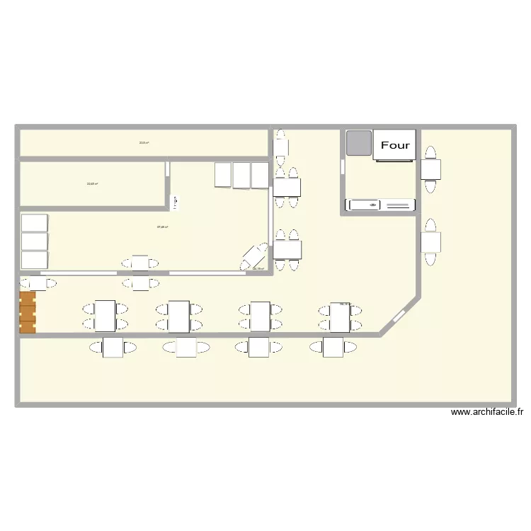 bar dos amigos. Floor plan with 5  and 434 m²