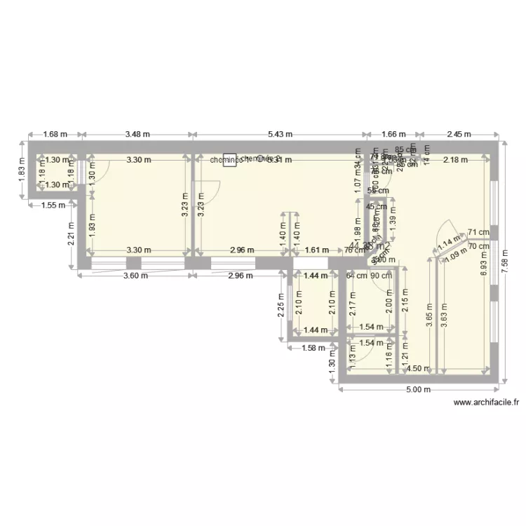 Original Wohnung 1. Floor plan with 