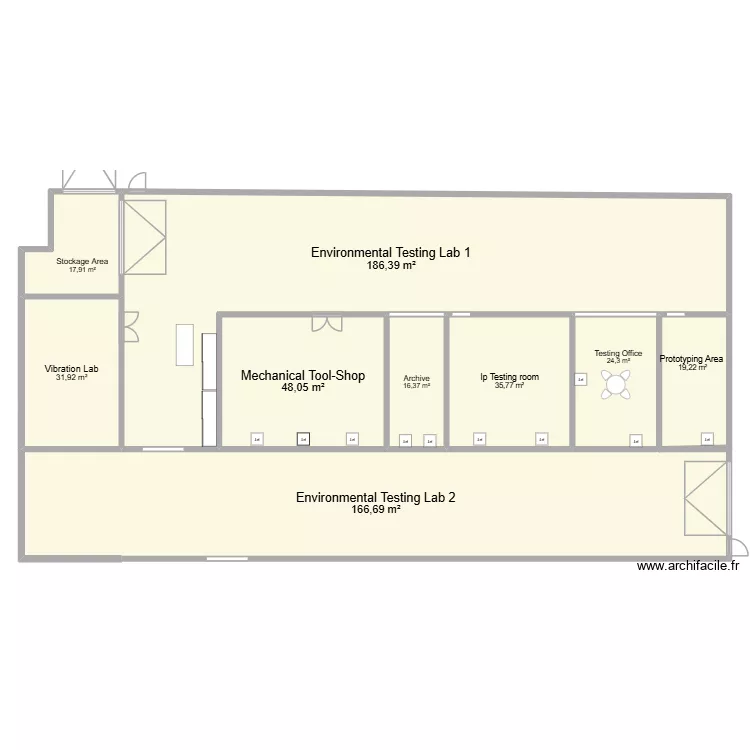 Layout Lab3. Floor plan with 9 and 547 m² Layout Lab3. Floor plan with 9 and 547 m²