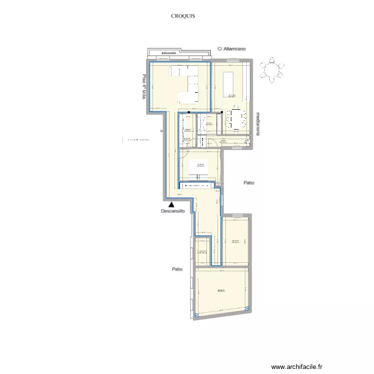 Altamirano 37 6.0. Floor plan with 