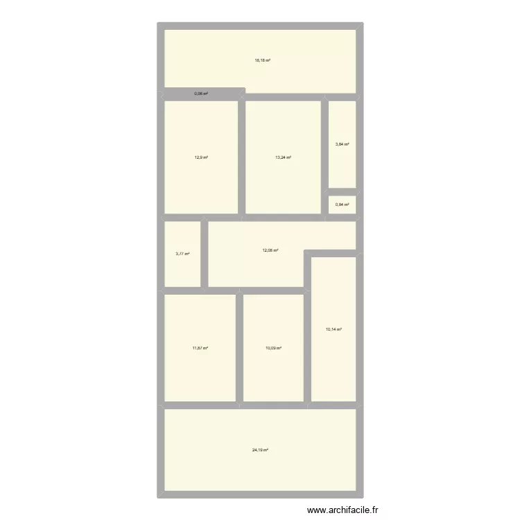 Tiberiades 22 Planta 2. Floor plan with 12  and 121 m²