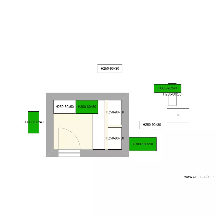 Trastero C-4200. Floor plan with 