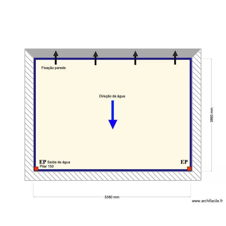 Serrano Chambre. Floor plan with 