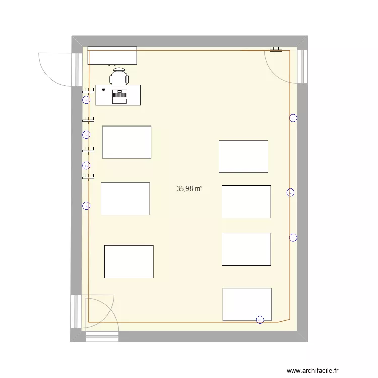 tercero. Floor plan with 