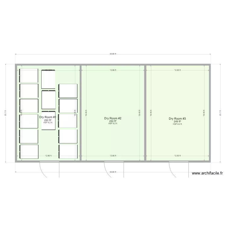 Puerta. Floor plan with 