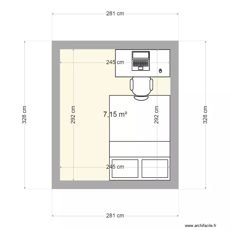 Cuarto 2. Floor plan with Cuarto 2. Floor plan with