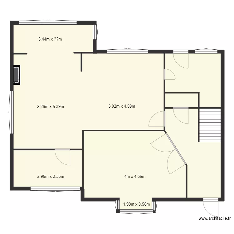 Plan 3. Floor plan with 