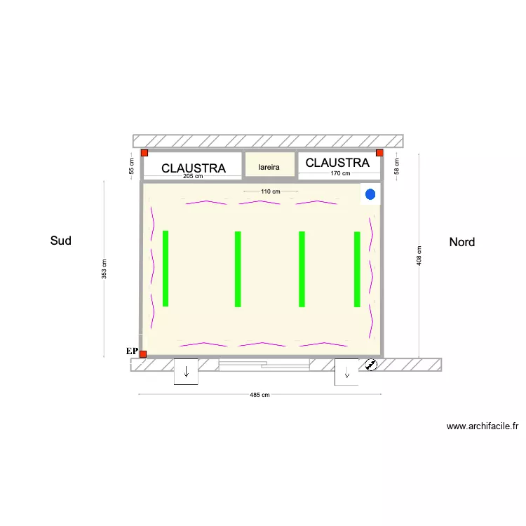 Claudia CAMPOS. Floor plan with Claudia CAMPOS. Floor plan with