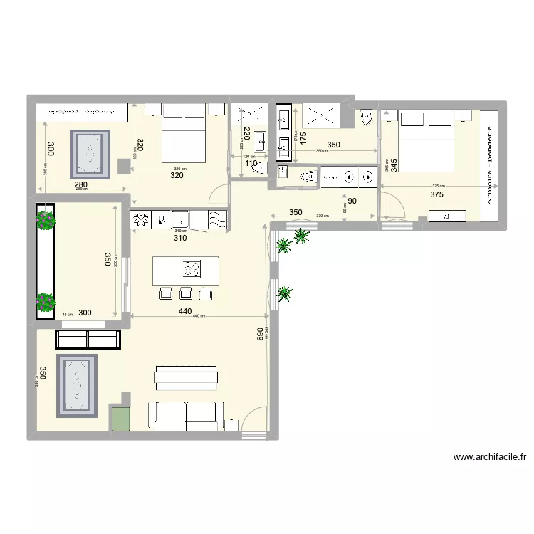 ayala 23 con medidas. Floor plan with 