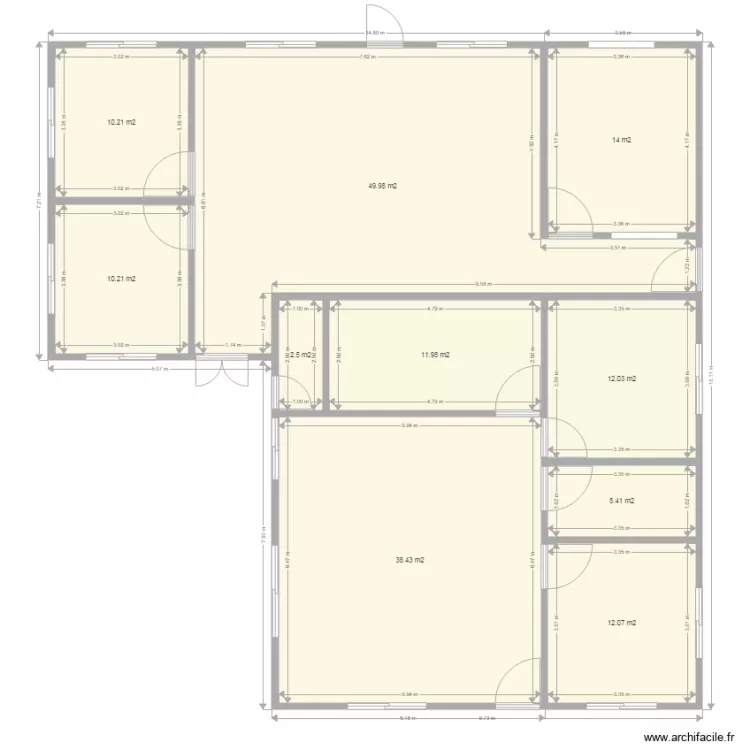 juste. Floor plan with 