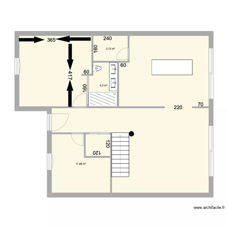 alovera planta abajo. Floor plan with 