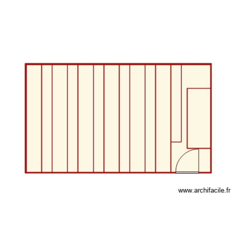 salle rouge disposition1. Floor plan with 0 room and 0 m2
