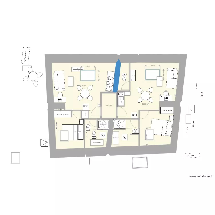 st nicolas Etage 2 V7 essai SUD 3. Floor plan with 