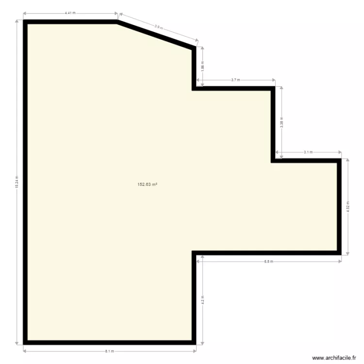 gangi superficie batie. Floor plan with 