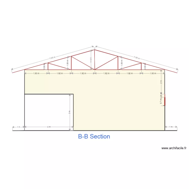 bb section. Floor plan with 