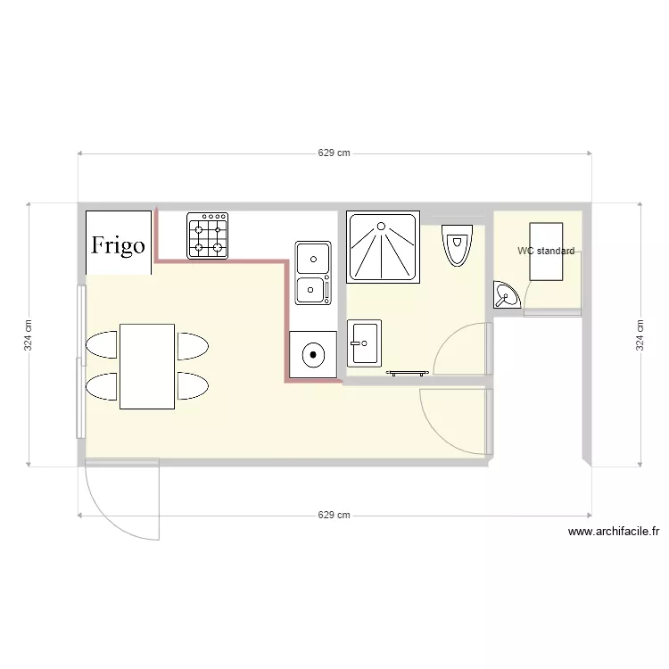 farouk karit cuisine 1. Floor plan with 