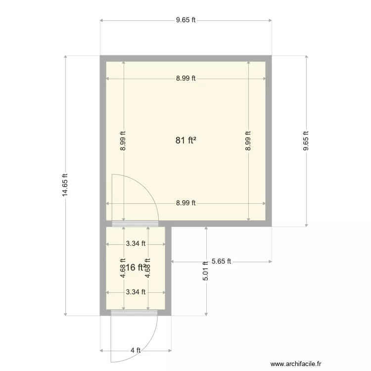 Cal State Arch. Floor plan with 