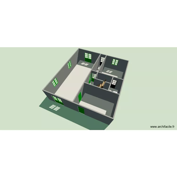 Plan Maison Ngoyo. Floor plan with 14 and 164 m² Plan Maison Ngoyo. Floor plan with 14 and 164 m²