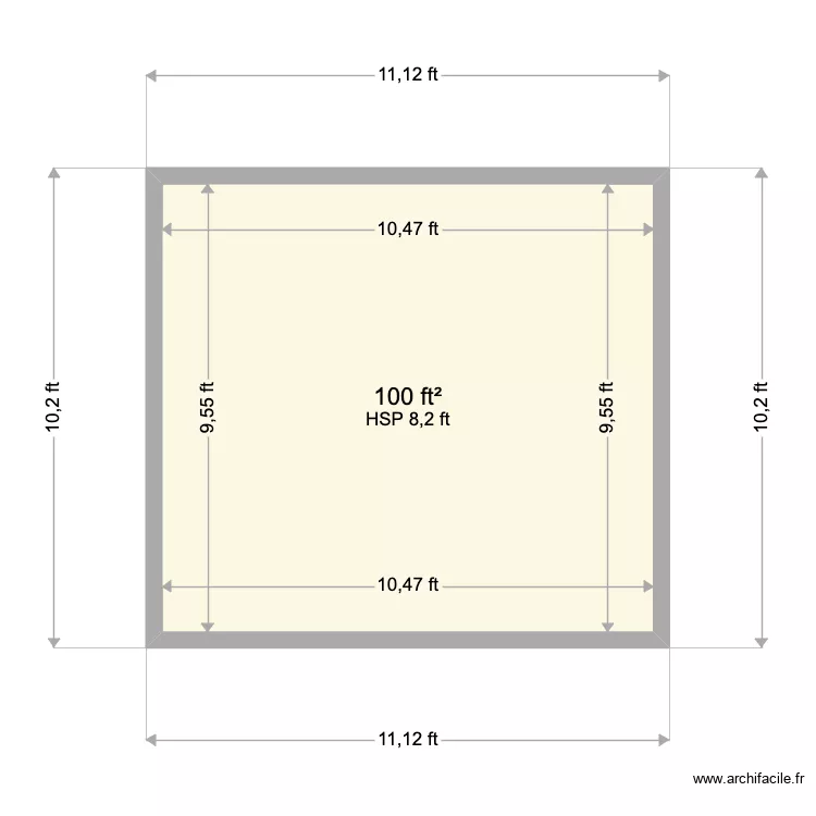 Eurofins COMO 2 Rooms. Floor plan with 