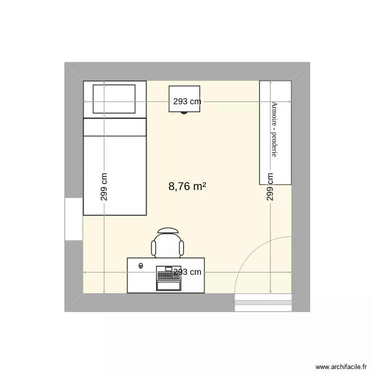 kamer. Floor plan with 