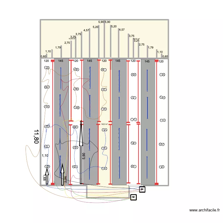 sala arriba 3. Floor plan with 