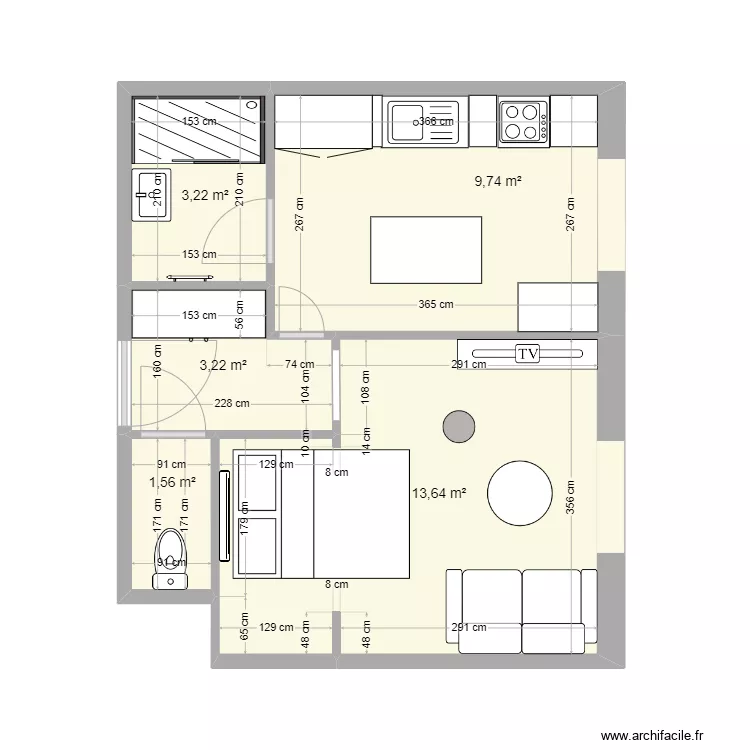 appart jonction. Floor plan with appart jonction. Floor plan with