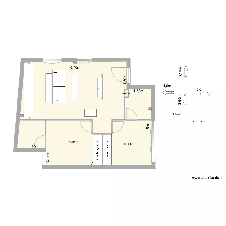 general ora opci&oacute;n 1. Floor plan with 