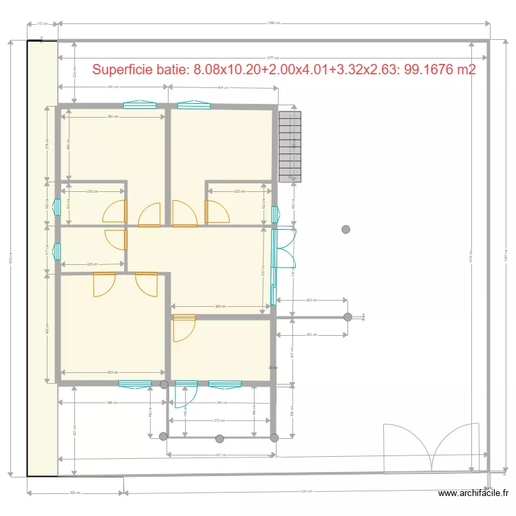 maconnerie rdc Rukingamubiri. Floor plan with 
