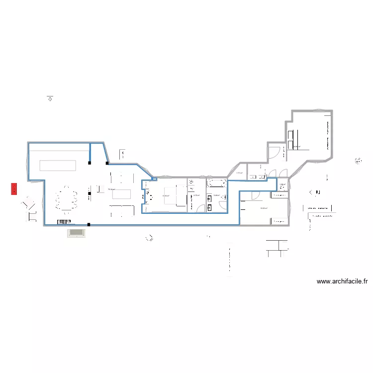 ferraz 54 cama principal invertida con aseo. Floor plan with ferraz 54 cama principal invertida con aseo. Floor plan with