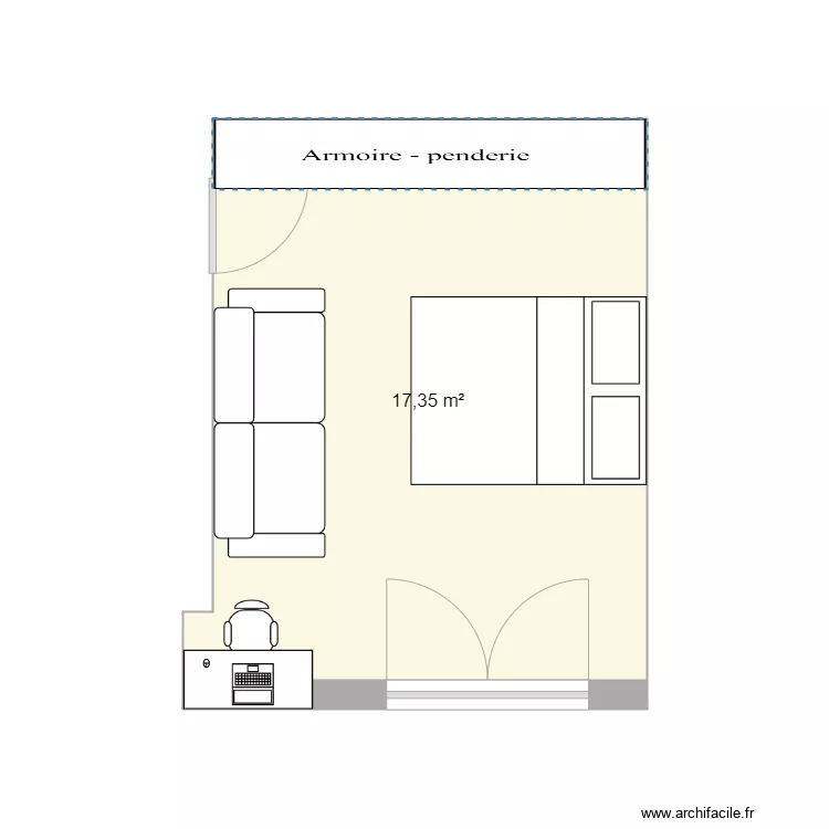 camera da letto. Floor plan with camera da letto. Floor plan with