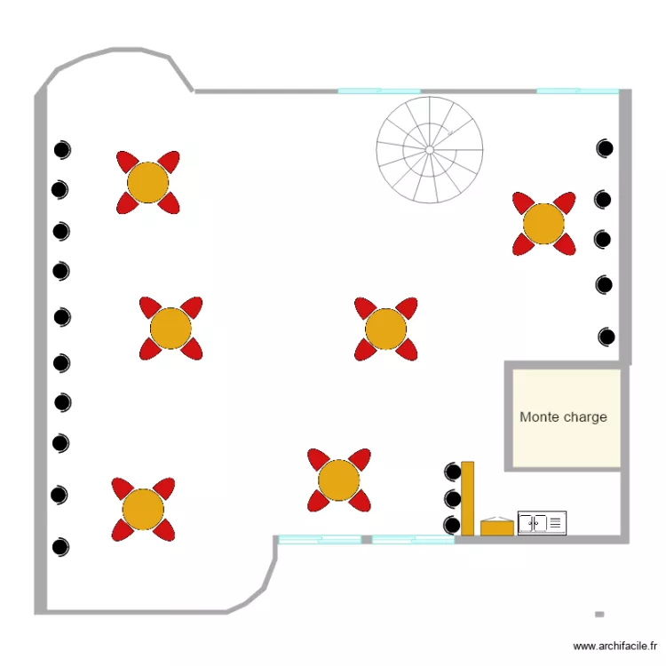 fith floor. Floor plan with 