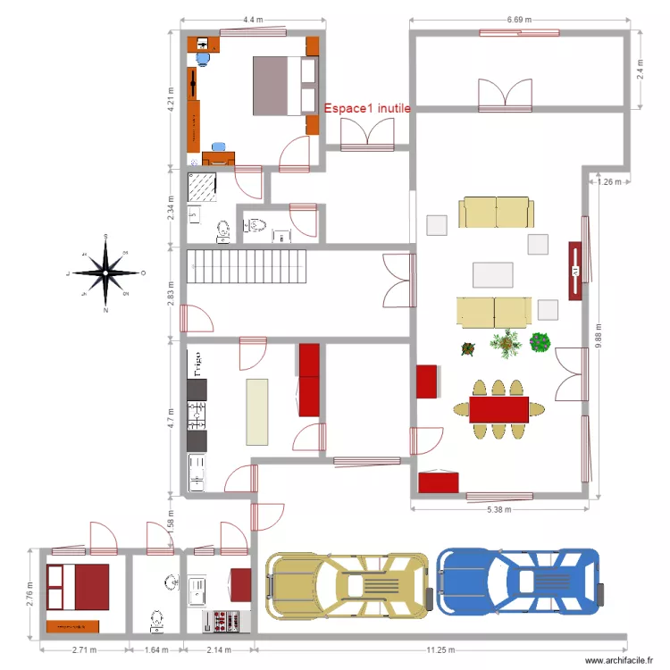 jocelyn Benin rdc. Floor plan with 